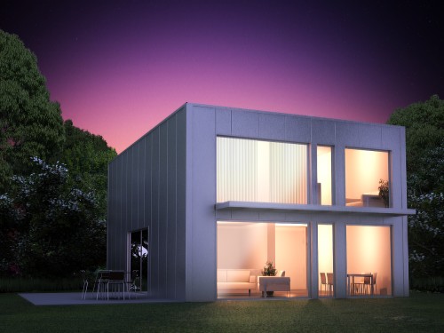 Prototype d'habitation métallique à faible consommation énergétique.
Architecte: Luc Spits