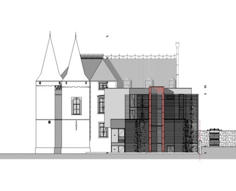 Chateau de Seilles - Elévation latérale
