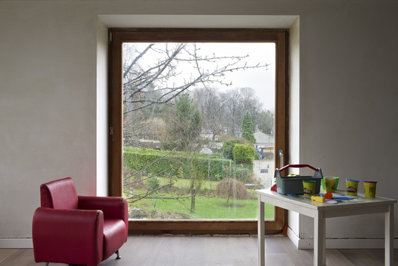 Window at ground level