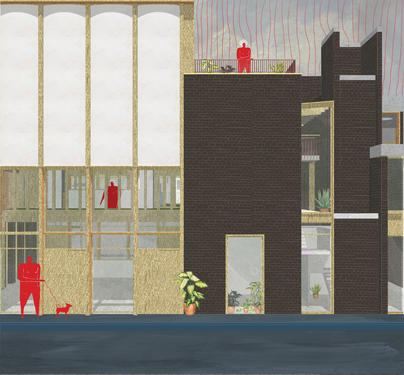 View from rue de l'ermitage