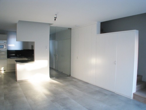 Interior.  Living and stair.