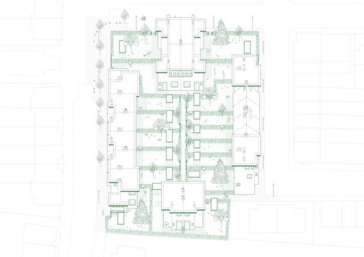Ilot n°5 : Projet, vue axonométrique