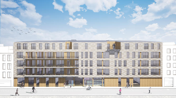 Façade rue du Pavillon